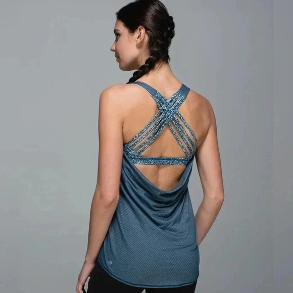 Lululemon Wild  Tank Heathered Alberta Lake - Picture 1 of 12